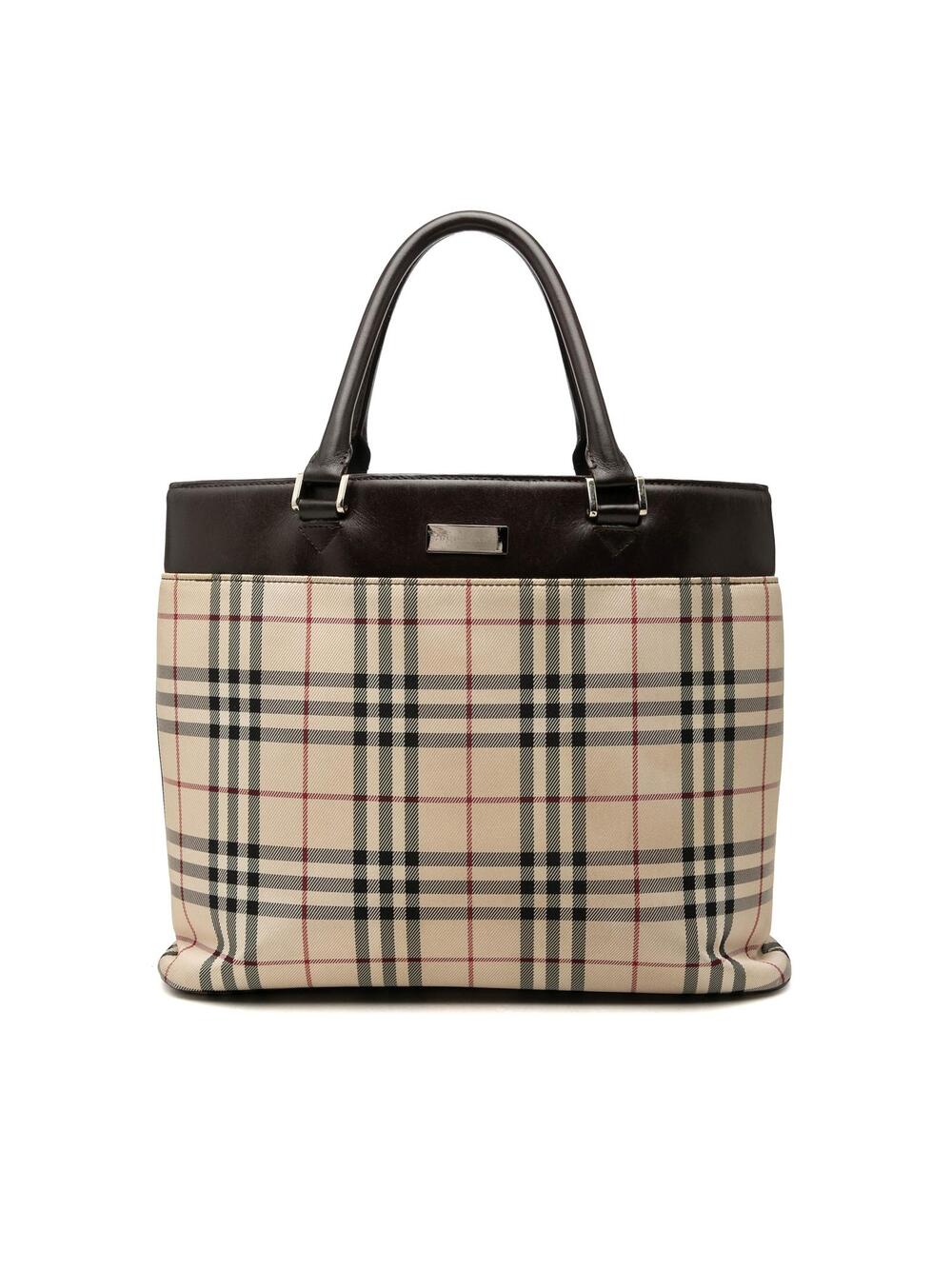 Burberry House Check Canvas Tote Pre- #325778B38B